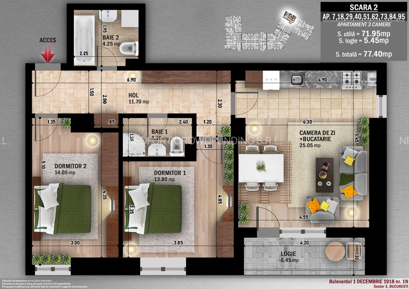 NEOFORT 50 Titan Metrou Costin Georgian Incalzire in pardoseala Parc aproape - 25