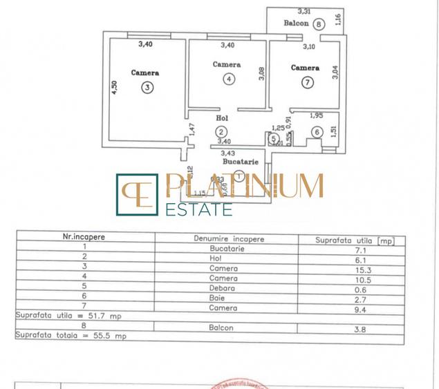 P4870 Apartament cu 3 camere DECOMANDAT, zona Gheorghe Lazar - 7
