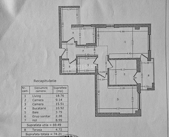 3 Camere Et.6/11  | Parcare | GranVia Park - Lujerului - 12