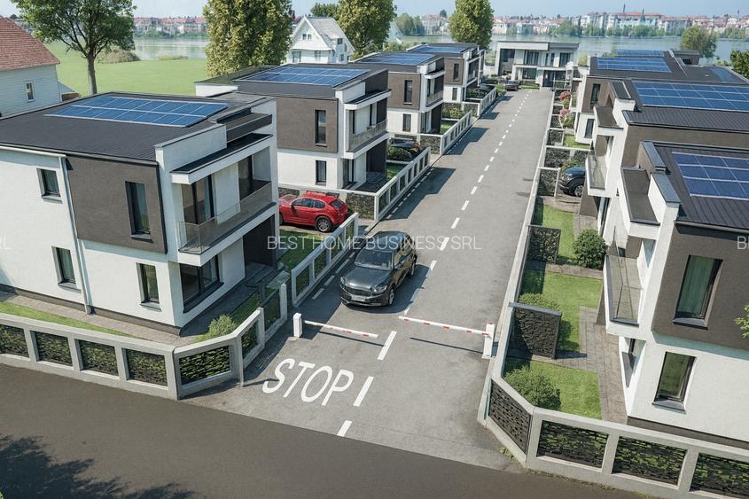 Ansamblu 15 case, vedere lac, zona Lebada, Sos Cernica, Pantelimon - 2