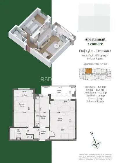 Apartament 2 camere Pallady metrou Nicolae Teclu pret imbatabil - 5