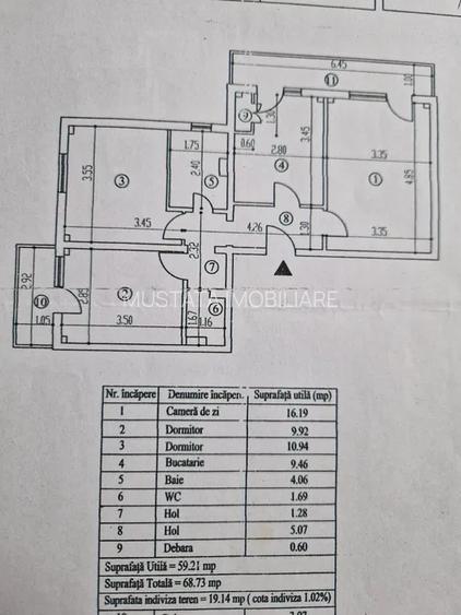 Apartament 3 camere confort 1 decomandat, zona Obor, suprafata 68mp. - 9