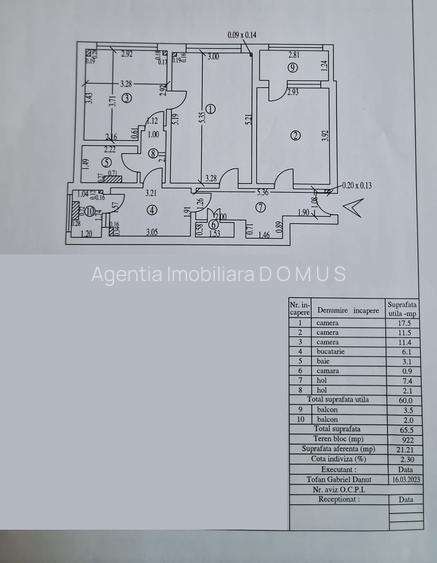 Ap. 3 camere Tiglina 2,  Str. Constructorilor, 66mp - 9