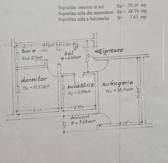 Proprietar - Vând apartament 2 camere decomandat în zona Abator - 12