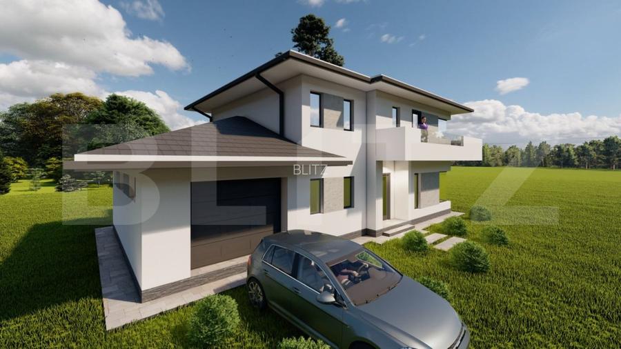 Casa individuala cu garaj, teren 500 mp, la intrare in chinteni - 3