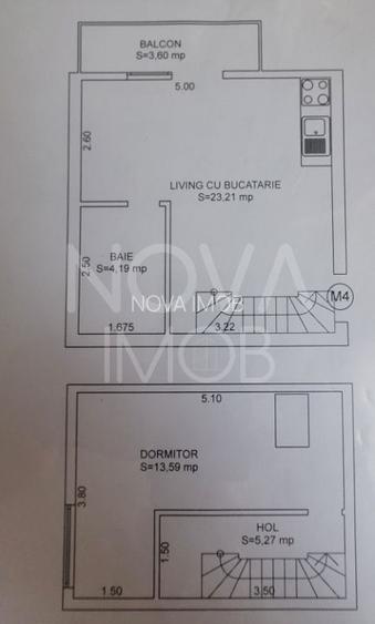Apartament tip mansarda cu balcon, mobilat-utilat, Valea Aurie - 6