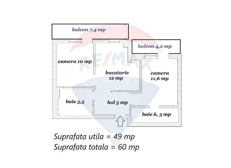 Vânzare apartament 2 camere mobilat utilat complet, Ghimbav jud Brasov - 2