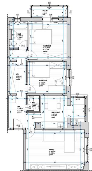 Apartament modern cu 3 camere, 66 mp utili - zona Lunei - 11