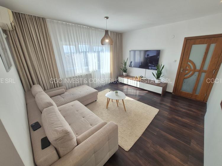 2 Cam-Lux-1 Min Spitalul Judetean-54 MP--Balcon-Mobilat-Centrala--85.000 Euro ! - 2