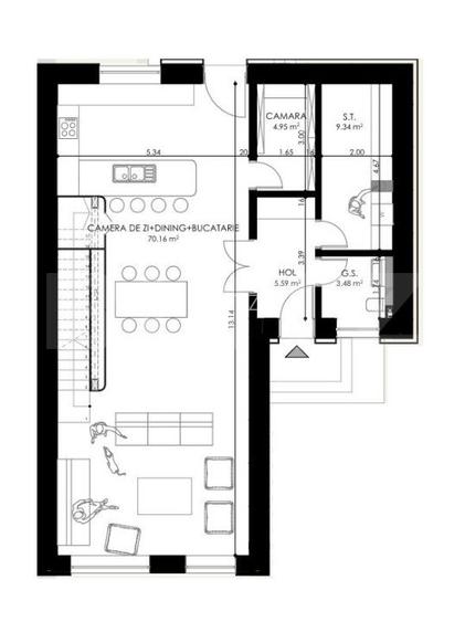 Casa pasiva SMART HOUSE finisata, 184 mp utili, Borhanci - 6