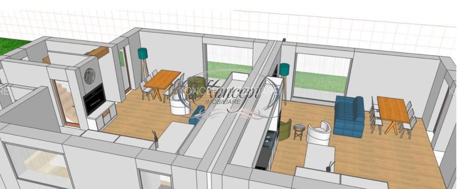 Duplex cu panouri fotovoltaice si panorama in Dambul Rotund - 9