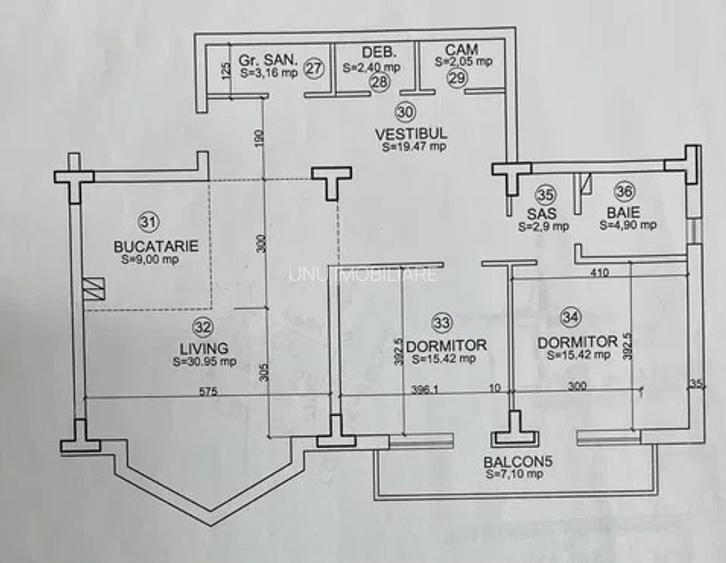 3 Camere 113mp Bloc 2009 zona Cug - 5