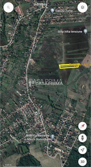 Teren de vanzare, Breazu, 9930 mp, ideal investitie 4,9 euro/mp - 5
