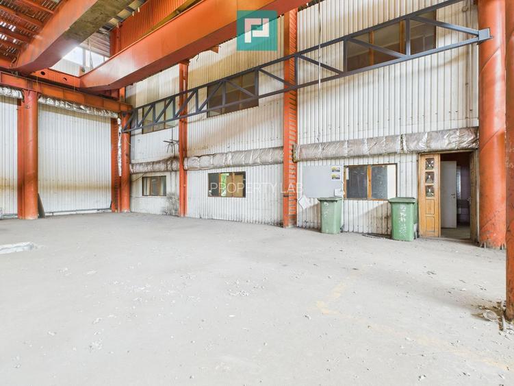 Hală industrială cu pod rulant și parcare betonată - 7