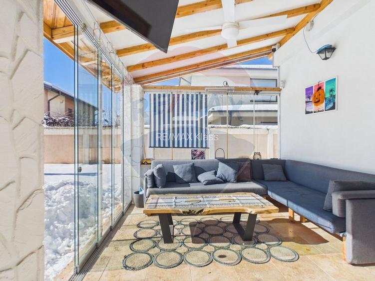 Vilă cu 6 camere, piscina si teren 1300 mp, de vânzare în Otopeni - 38