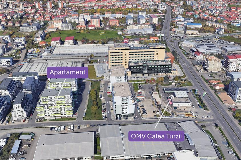Dormitor + living + birou | 60 mp | modern | parcare | Calea Turzii - OMV - 21