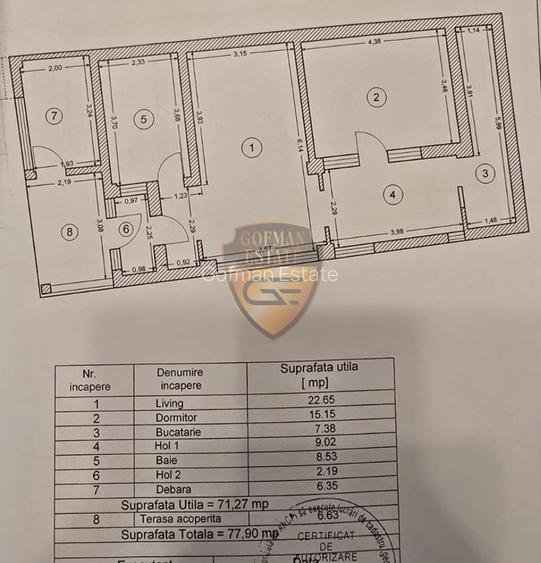 Casa 5 cam P+1+M zona Brătianu 2 parcari teren 148mp SU 205mp SC 267mp gaze tera - 33
