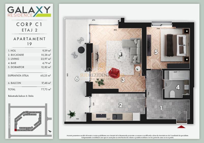 Apartament 2 camere de vanzare, parc Tudor Arghezi, Bd. Metalurgiei - 6