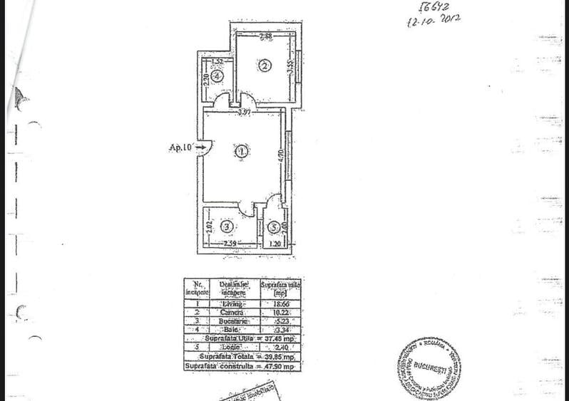 AP. 2 CAMERE CHITILA, RENOVAT, BLOC NOU, CENTRALA, COMISION 0% - 1