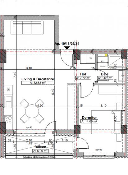 Premium 2 camere luminos si cu vedere la MARE, zona Infinity Beach - 6