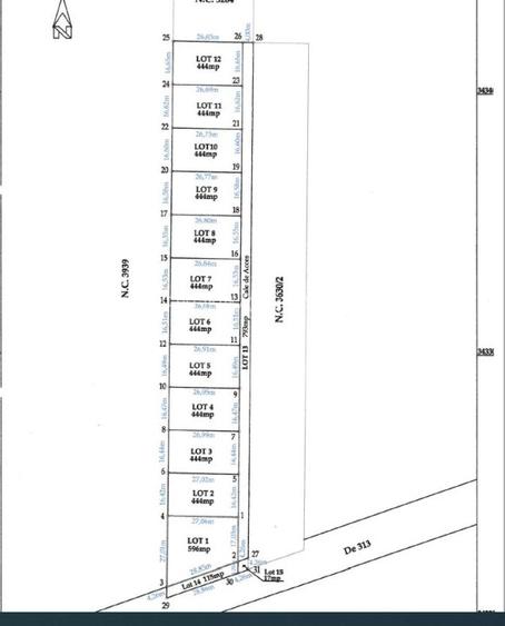 Teren intravilan 519mp (444+cota drum),cartier Ferme Otopeni - 2