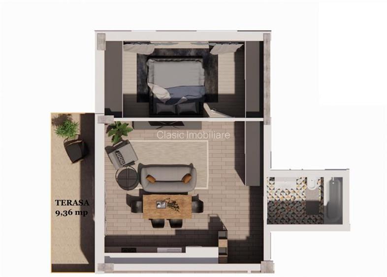 Vanzare apartament 2 camere finisat bloc nou 4 km de Auchan Iris, Cluj-Napoca - 3