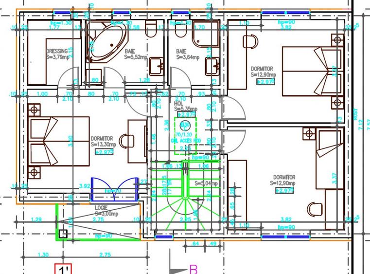 Duplex 4 camere 130mp | 0 comision | Otopeni Ana Aslan | Teren 270mp - 9