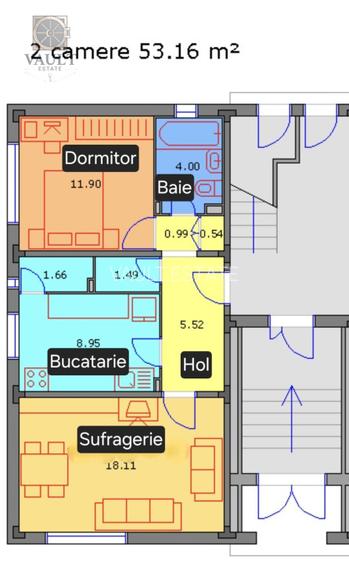 Apartament 2 camere-Centrala Proprie -  Metrou Aurel Vlaicu - 1