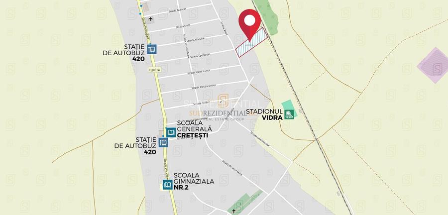 Teren intravilan 7.172 mp, Deschidere 36 ml, Vidra, Cretesti - 5