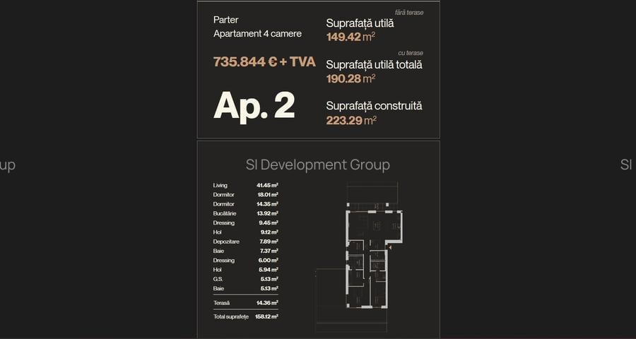 Iancu Nicolae | 4 Camere Premium | Curte 120 mp | 3 Bai | Dressing - 6