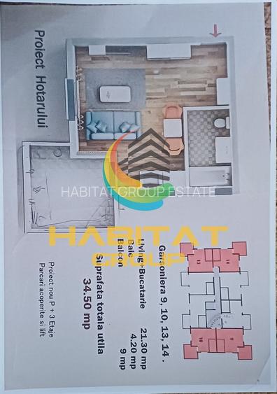 Garsoniera langa metrou, loc de parcare inclus in pret - 2