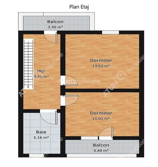 Casa 3 camere 2 bai terasa si curte zona Calea Cisnadiei din Sibiu - 15