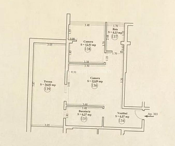 Apartament 2 Camere,Alba Iulia,Terasa,Geam Baie,Mobilat Utilat,et.3/6,bl.2015 - 7