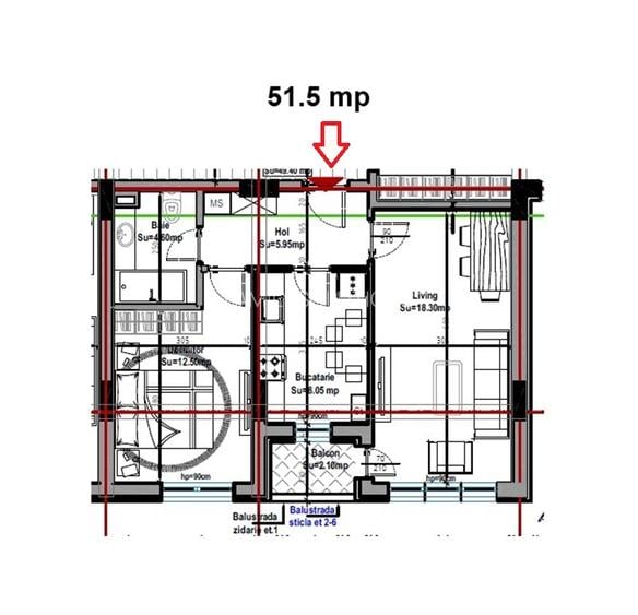 Metalurgiei Carrefour – 2 camere decomandat 49mp - 5