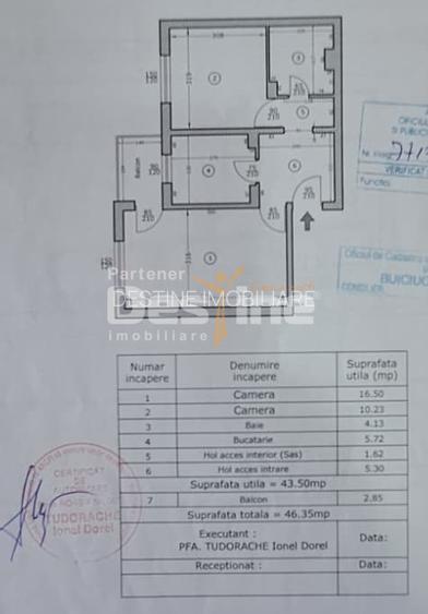 APARTAMENT 2 camere  decomandat, DACIA, 104.990 EURO - 11