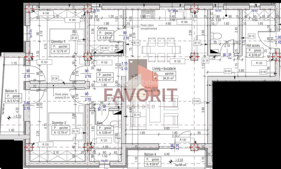 Etaj 1. Pozitie excelenta. Finisat la cheie - 1