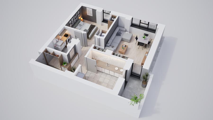 Ansamblu rezidential modern, 2 camere spațioase, aproape de autobuz - 7