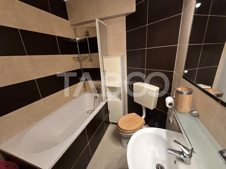 Apartament decomandat 2 camere mobilat etaj 3 cu lift Turnisor Sibiu - 7