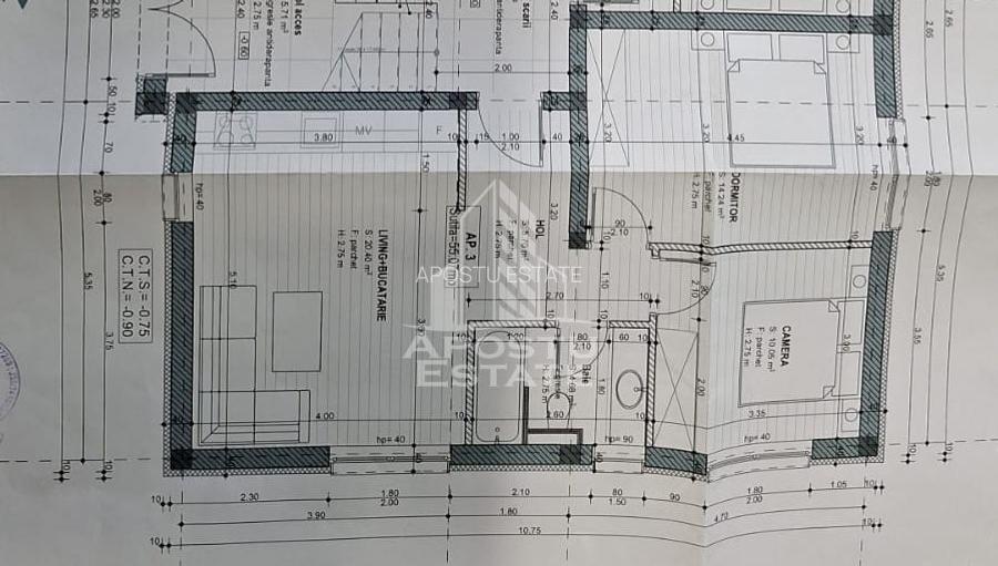 Apartament cu 3 camere la parter in Braytim complet finalizat - 1