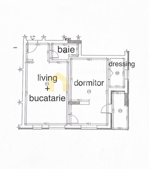 Apartament 2 camere | Bloc nou | Balcon | SU 53 mp | Florești, Eroilor - 1