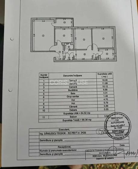Aparatorii Patriei -3 camere -Loc parcare - 11