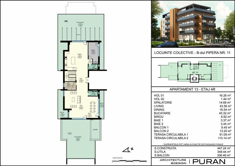 CEL MAI MARE PENTHOUSE DIN PIPERA | 754 mp | Piscina proprie | Comision 0 - 4