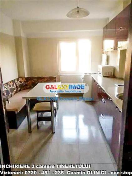 Apartament 3 camere Timpuri Noi Tineretului decomandat 70 mp metrou ap - 9