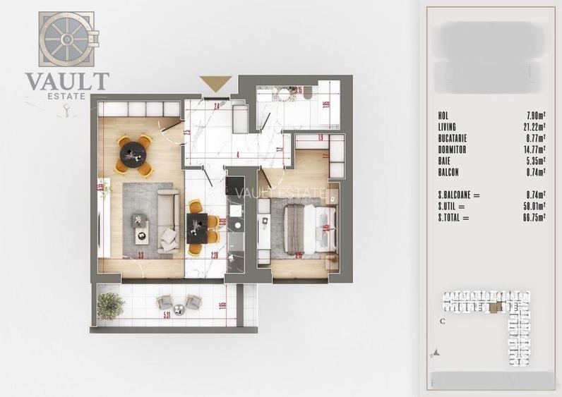 2 CAMERE-COMPLEX REZIDENTIAL PREMIUM-COMISION 0%-THEODOR PALLADY - 8