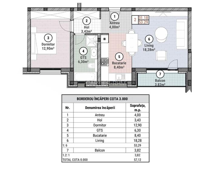 🏡 Apartament 2 camere de vânzare – Moșnița Nouă | Bloc nou | Parcare inclusă- 5 - 9