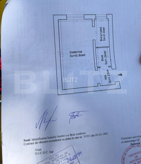 Garsoniera in zona Ciurchi din Tatarasi - renovata si mobilata complet - 6