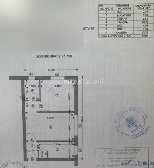 Apartament 2 camere parter  S.C. 52.95 mp Bloc Caramida ! - 8