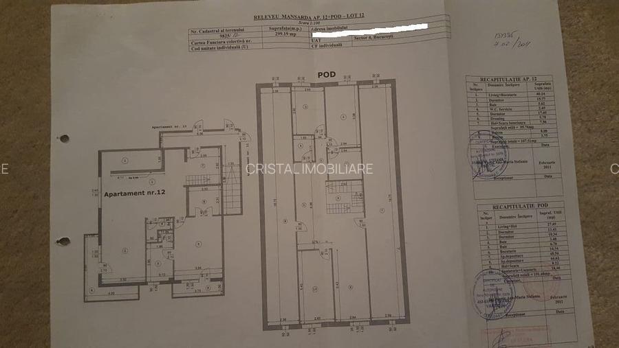 Duplex. 4 camere. Lux  Metrou Aparatorii Patriei. - 9