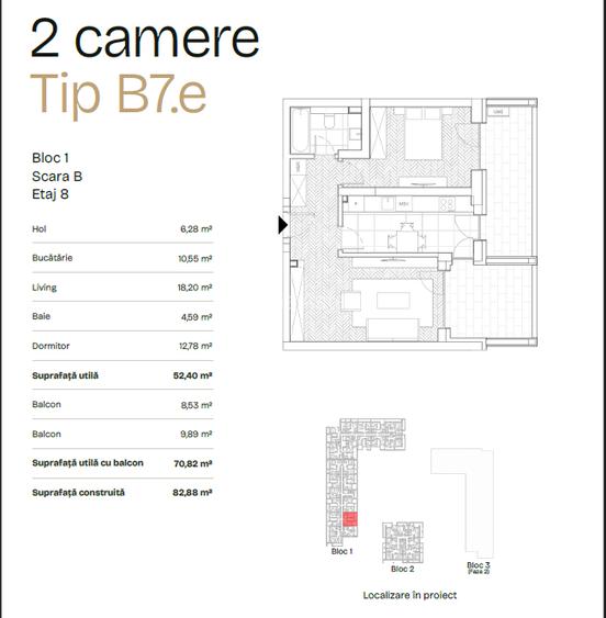 PRIMA ASTERA | FAZA I Apartament cu 2 cam tip B7 - 11