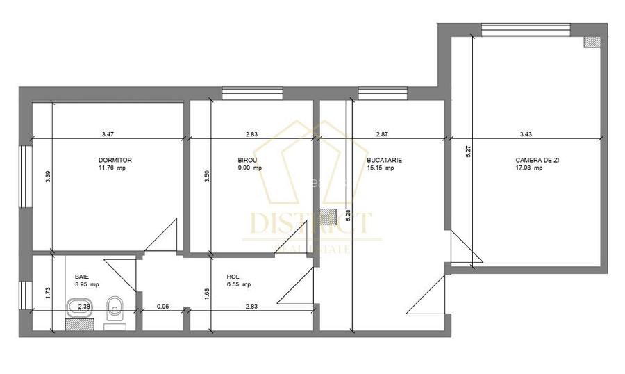 COM 0% Apartament modern cu 3 camere | Lunei - 1